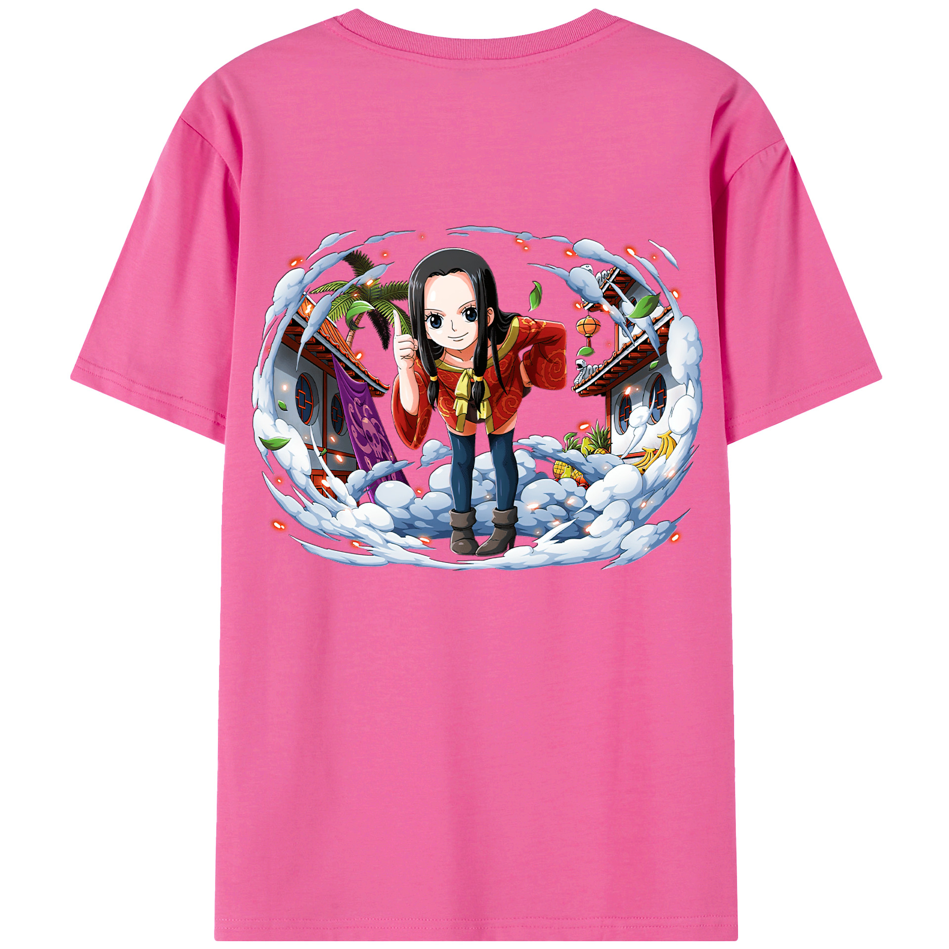 ワンピース ボア・ハンコック ONE PIECE Boa·Hancock レディース半袖Tシャツ(バックプリント)